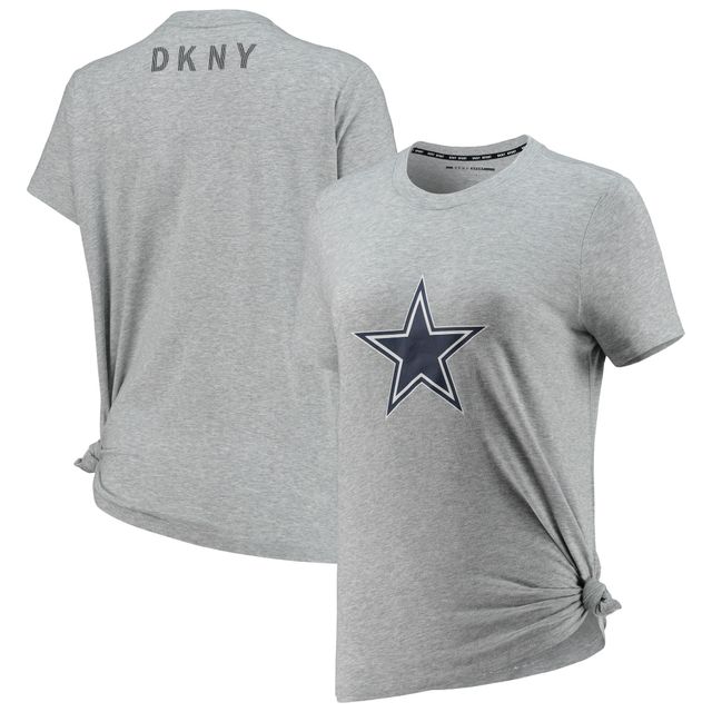 T-shirt triple mélange DKNY Sport pour femmes, gris chiné, Dallas Cowboys Ava