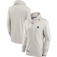 Dallas Cowboys Women's Zip Sweatshirt Break It Loose Cowl Neck Full