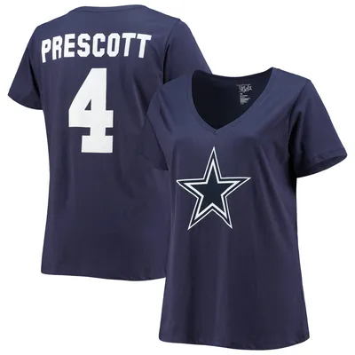 Lids Dak Prescott Dallas Cowboys Fanatics Branded Women's Player Icon Name  & Number V-Neck T-Shirt - Navy