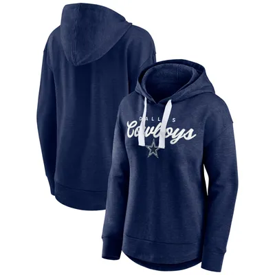 Dallas Cowboys Fanatics Branded Women's Set To Fly Pullover Hoodie - Heather Navy