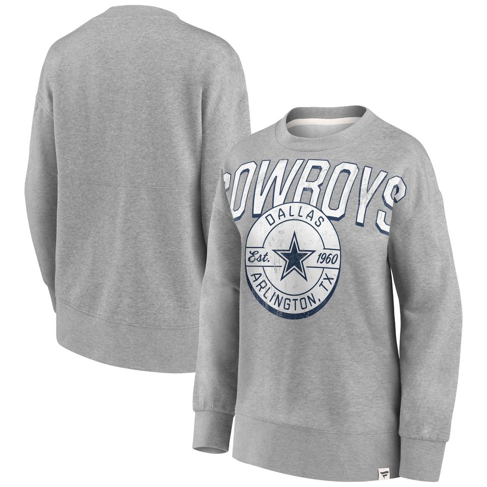 Women's Fanatics Branded Gray/White Dallas Cowboys Fundamentals