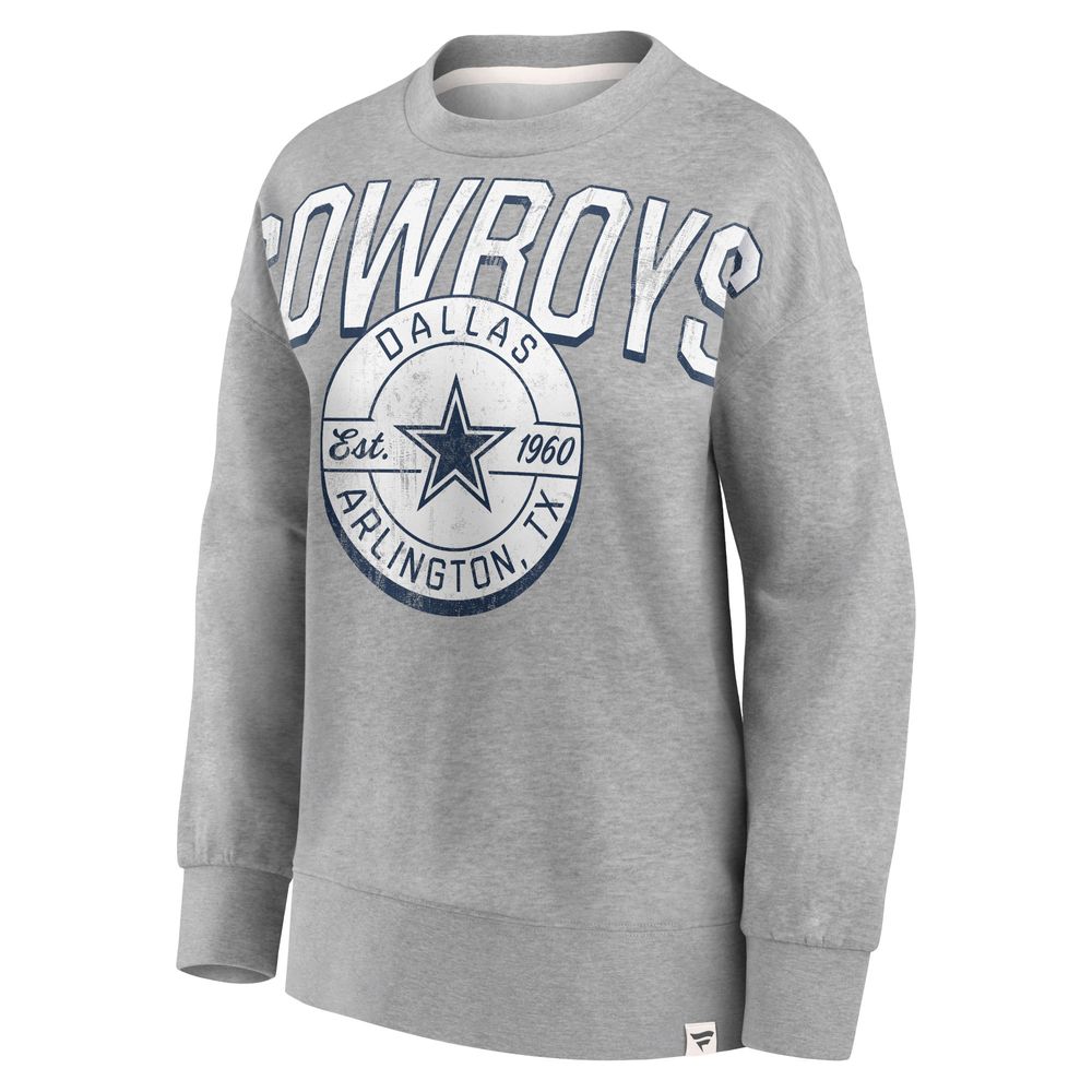 Women's Fanatics Branded Heathered Gray Dallas Cowboys Plus Size