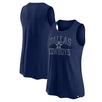 Dallas Cowboys Fanatics Branded Women's Bling Flowy Tank Top - Navy