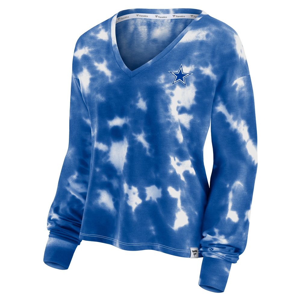 Women's XL Dallas Cowboys Long Sleeve Tie Dye T-shirt 