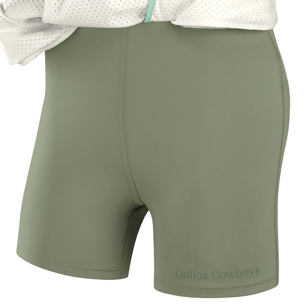 Women's Fanatics Cream Dallas Cowboys Studio Wellness Skort