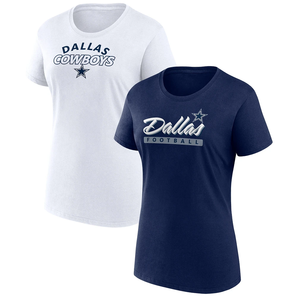 Pack combiné de t-shirts à risque Fanatics Dallas Cowboys pour femmes