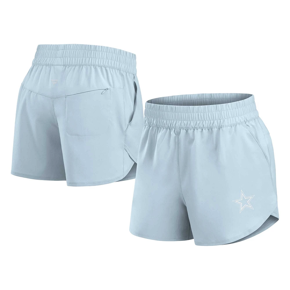 Short tissé Fanatics gris Dallas Cowboys Front Office pour femmes