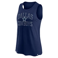 Women's Fanatics Navy Dallas Cowboys Bling Flowy Tank Top