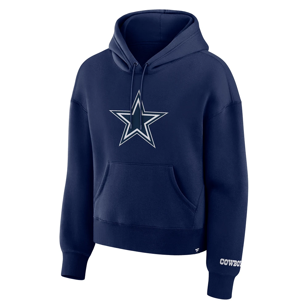 Women's Fanatics Navy Dallas Cowboys Legacy Fleece Pullover Hoodie