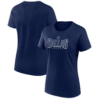 T-shirt Fanatics bleu marine Dallas Cowboys Route pour femmes