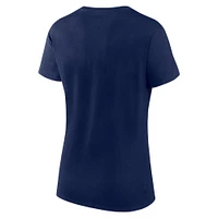 Women's Fanatics Navy Dallas Cowboys Sideline Route T-Shirt