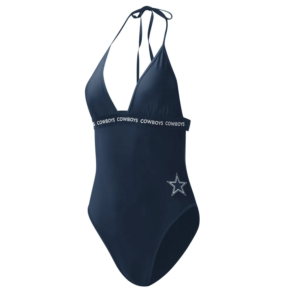 Maillot de bain une pièce pour femme G-III 4Her by Carl Banks Navy Dallas Cowboys Full Count