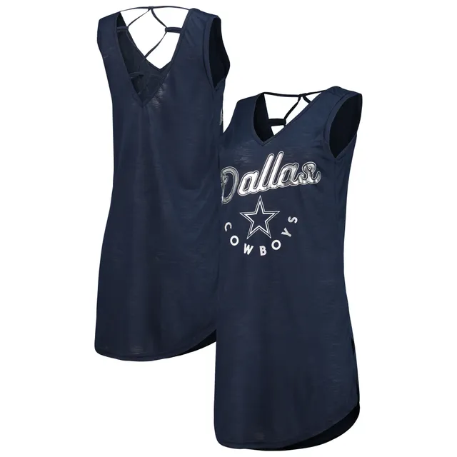 Women's G-III 4Her by Carl Banks Navy Dallas Cowboys Full Count One-Piece  Swimsuit