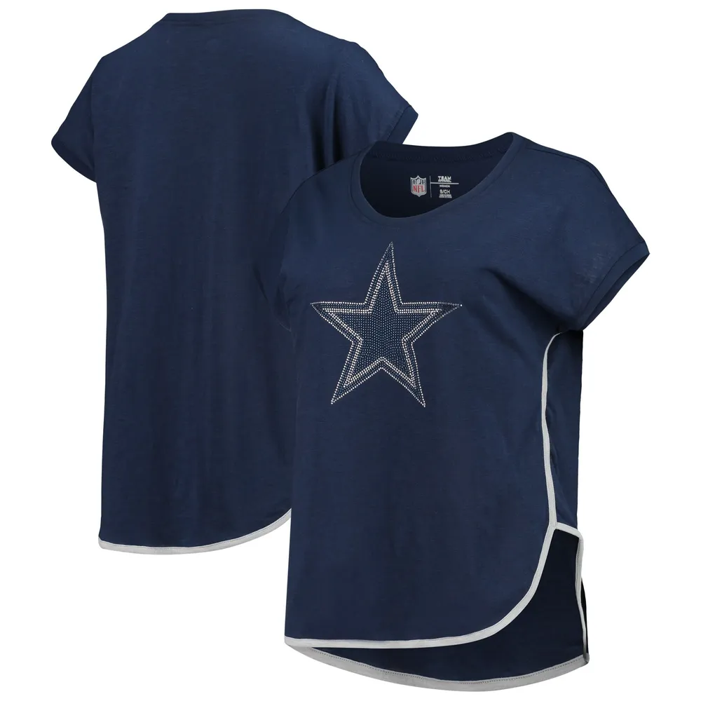 Lids Dallas Cowboys G-III 4Her by Carl Banks Women's Rookie Scoop Neck T- Shirt - Navy