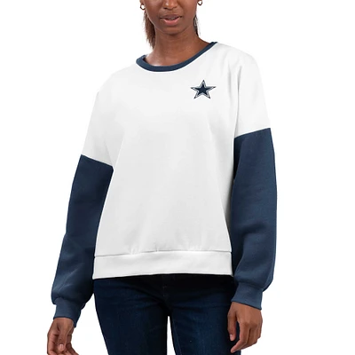 Women's G-III 4Her by Carl Banks White Dallas Cowboys A-Game Pullover Sweatshirt