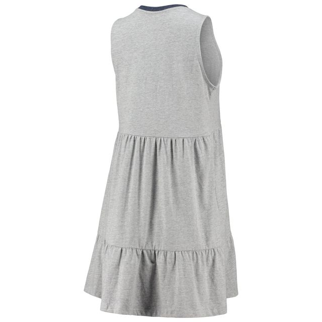 Robe à plusieurs niveaux Lauren James Heathered Grey Dallas Cowboys pour femmes