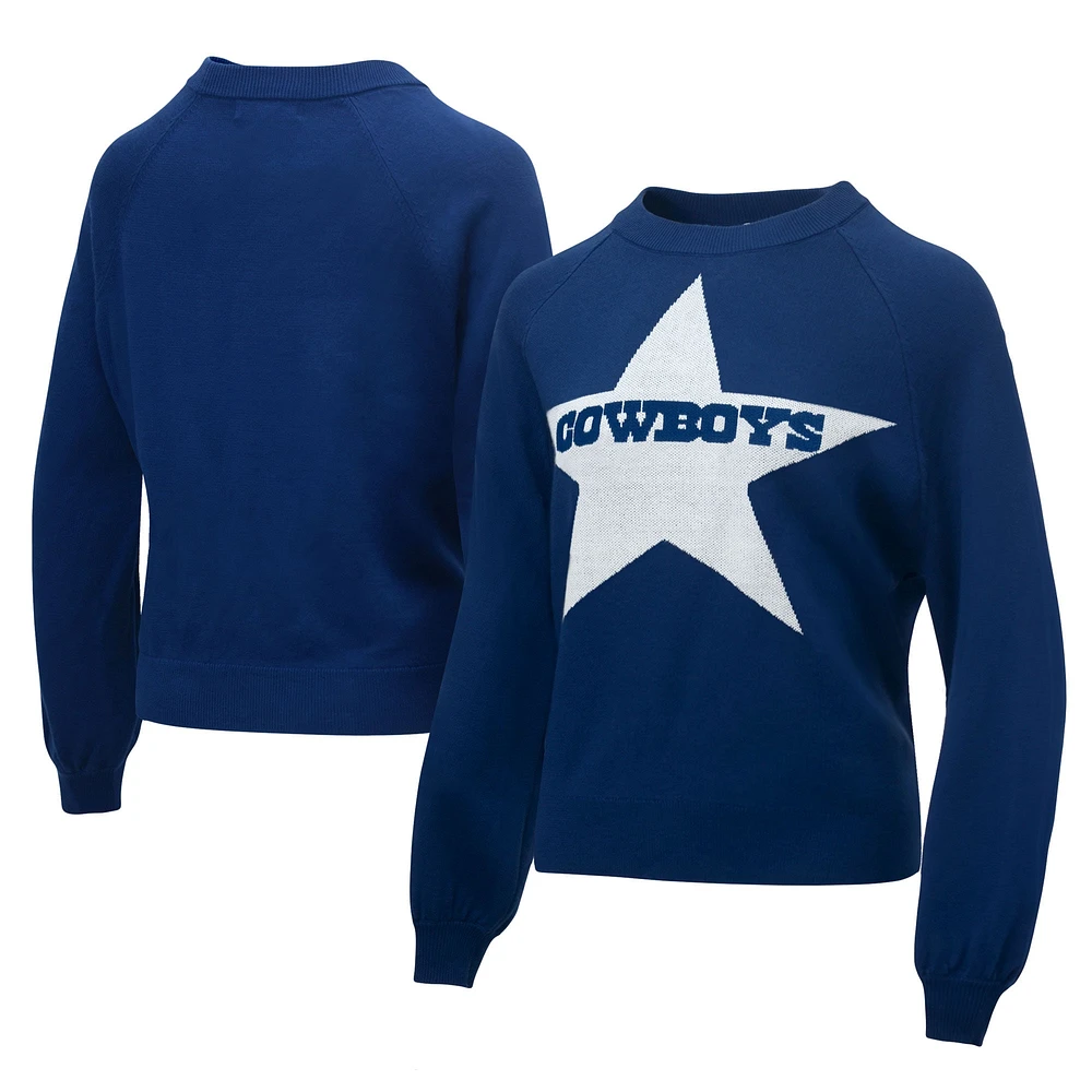 DCM COW NAVY WHITE 23 PULL FEMME WORDMARK STAR STRLAD