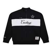 Women's Mitchell & Ness Black Dallas Cowboys Quarter-Zip Jacket