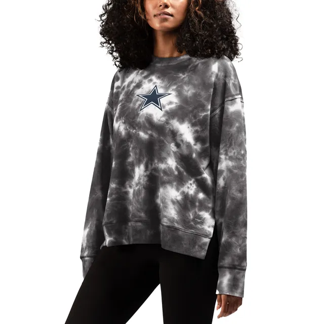 Buffalo Bills MSX by Michael Strahan Women's Bailey Tie-Dye Tri-Blend  Pullover Sweatshirt - Black