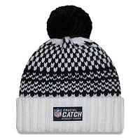 Women's New Era  Black/White Dallas Cowboys 2023 NFL Crucial Catch Cuffed Pom Knit Hat