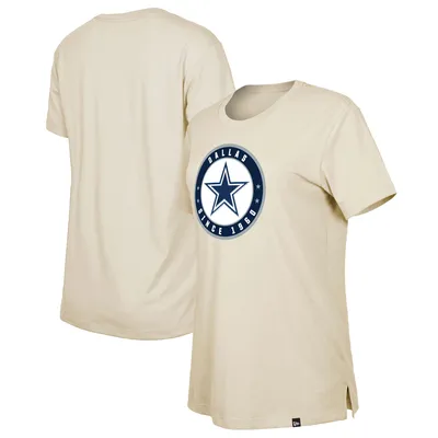 Women's New Era  Cream Dallas Cowboys 2023 NFL Draft T-Shirt