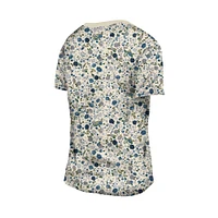 Women's New Era Cream Dallas Cowboys Glam Game Floral T-Shirt