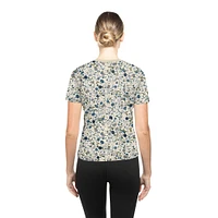 Women's New Era Cream Dallas Cowboys Glam Game Floral T-Shirt