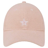 Women's New Era Light Pink Dallas Cowboys Cozy 9FORTY Adjustable Hat