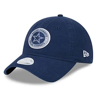 Casquette réglable bleu marine Dallas Cowboys 2024 Sideline 9TWENTY New Era pour femme