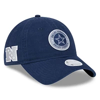 Casquette réglable bleu marine Dallas Cowboys 2024 Sideline 9TWENTY New Era pour femme