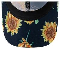 Women's New Era Navy Dallas Cowboys Adventure Sunflower 9TWENTY Adjustable Hat