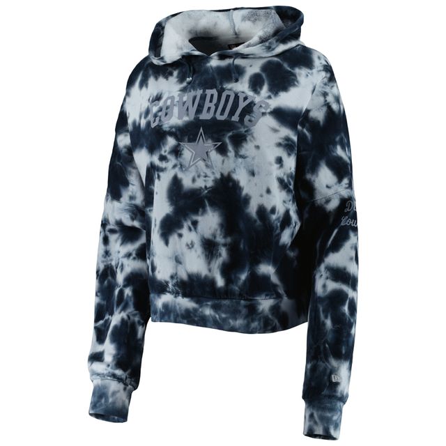 Sweat à capuche en molleton bleu marine Dallas Cowboys New Era pour femme