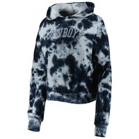 Women's New Era Navy Dallas Cowboys Cloud Dye Fleece Pullover Hoodie