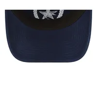 Casquette ajustable 9TWENTY New Era pour femme des Dallas Cowboys bleu marine