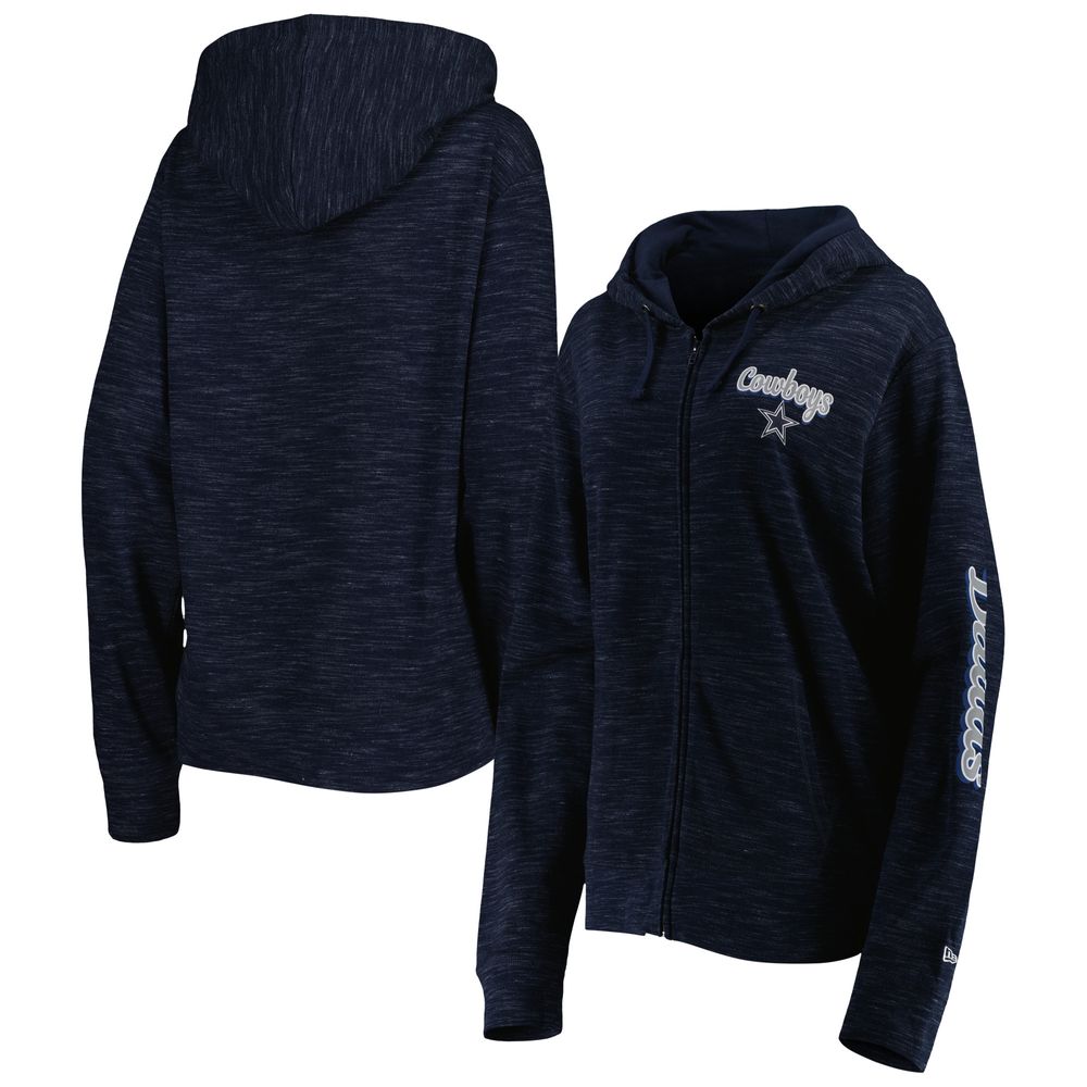 Women's New Era Black Dallas Cowboys Camo Full-Zip Hoodie