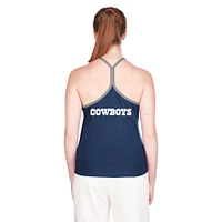 DCM COW NAVY WHITE 23 WOMEN'S RIBBED RACERBACK TANK TANLAD