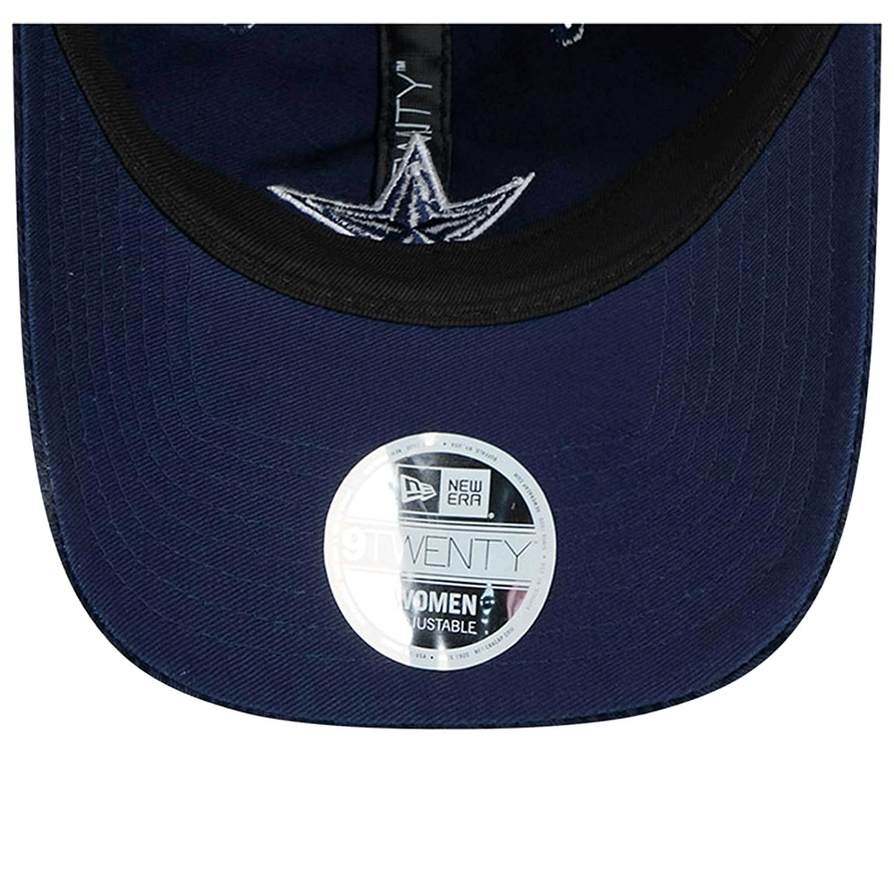 Casquette ajustable 9TWENTY Sport Night Flair bleu marine pour femme des Cowboys de Dallas de New Era