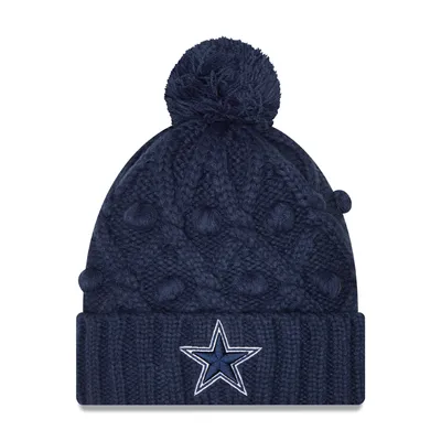 Women's Dallas Cowboys '47 White Meeko Cuffed Knit Hat with Pom