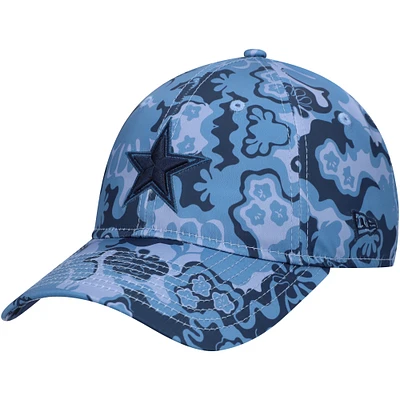 Casquette ajustable Trippy 9TWENTY bleu marine Dallas Cowboys New Era pour femme