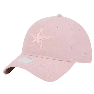 Casquette ajustable Main 9TWENTY rose Dallas Cowboys New Era pour femme