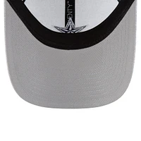 Casquette réglable argentée Smiley 9TWENTY des Dallas Cowboys New Era pour femme