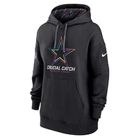 Women's Nike  Black Dallas Cowboys 2024 NFL Crucial Catch Club Pullover Hoodie