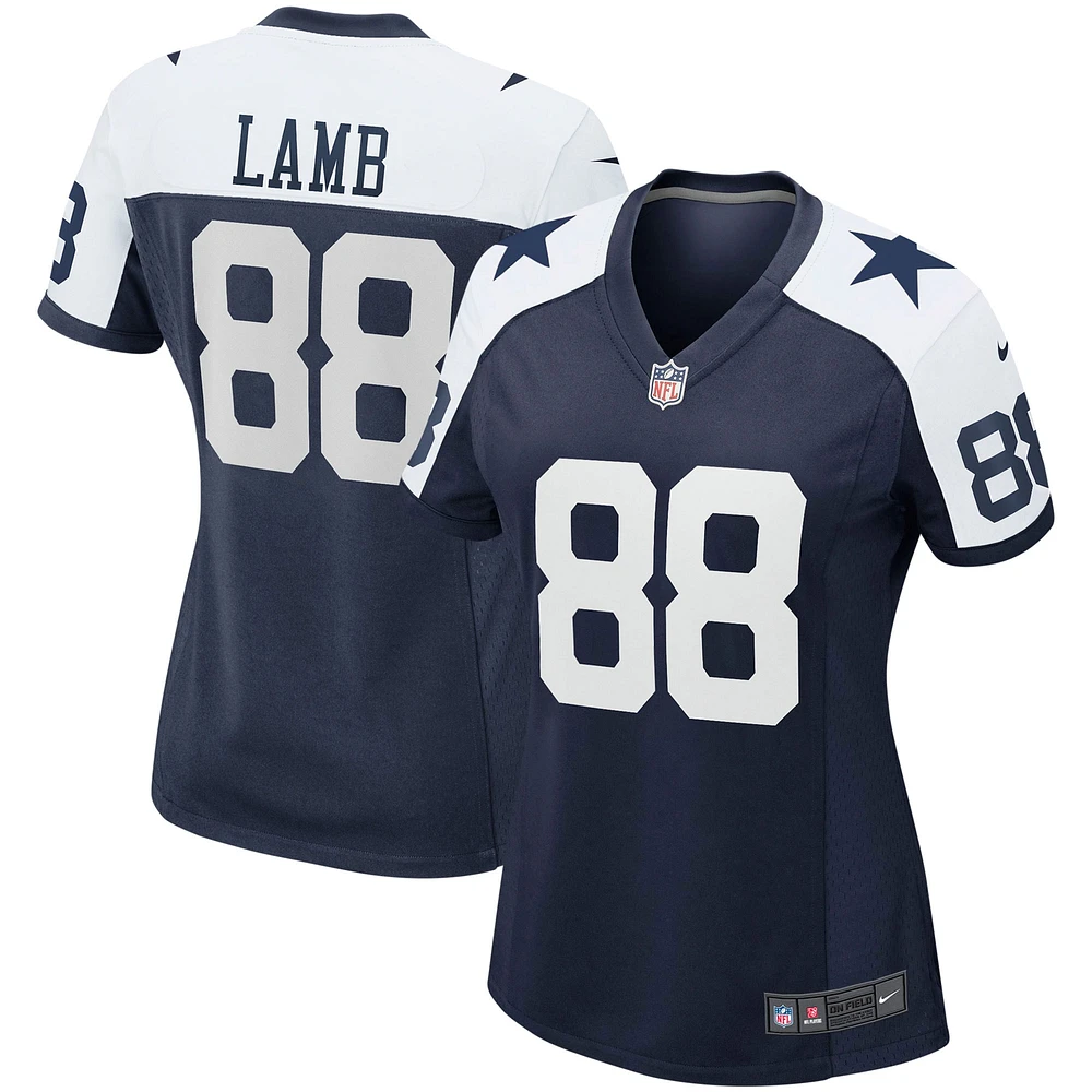 Maillot Nike CeeDee Lamb Navy pour femme des Dallas Cowboys - de l'équipe jeu alternatif