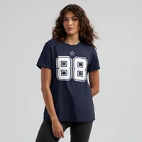 T-shirt avec nom et numéro du joueur des Dallas Cowboys Nike CeeDee Lamb pour femme, bleu marine