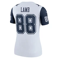 Women's Nike CeeDee Lamb  White Dallas Cowboys Legend Player Performance Top