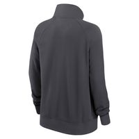 Women's Nike Charcoal Dallas Cowboys Premium Raglan Performance Half-Zip Sweatshirt