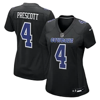 Women's Nike Dak Prescott Carbon Black Dallas Cowboys Fashion Game Jersey