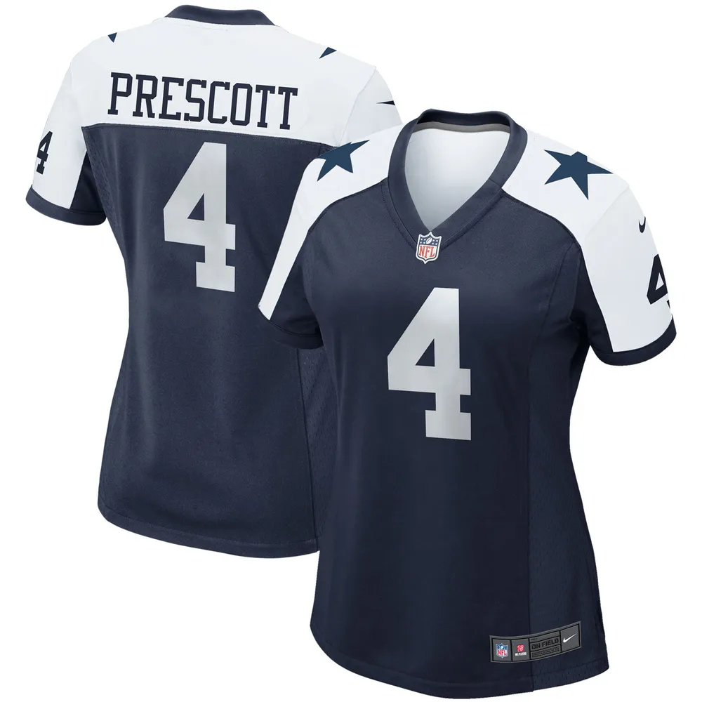 Nike Women's Nike Dak Prescott Navy Dallas Cowboys Alternate Game Team  Jersey