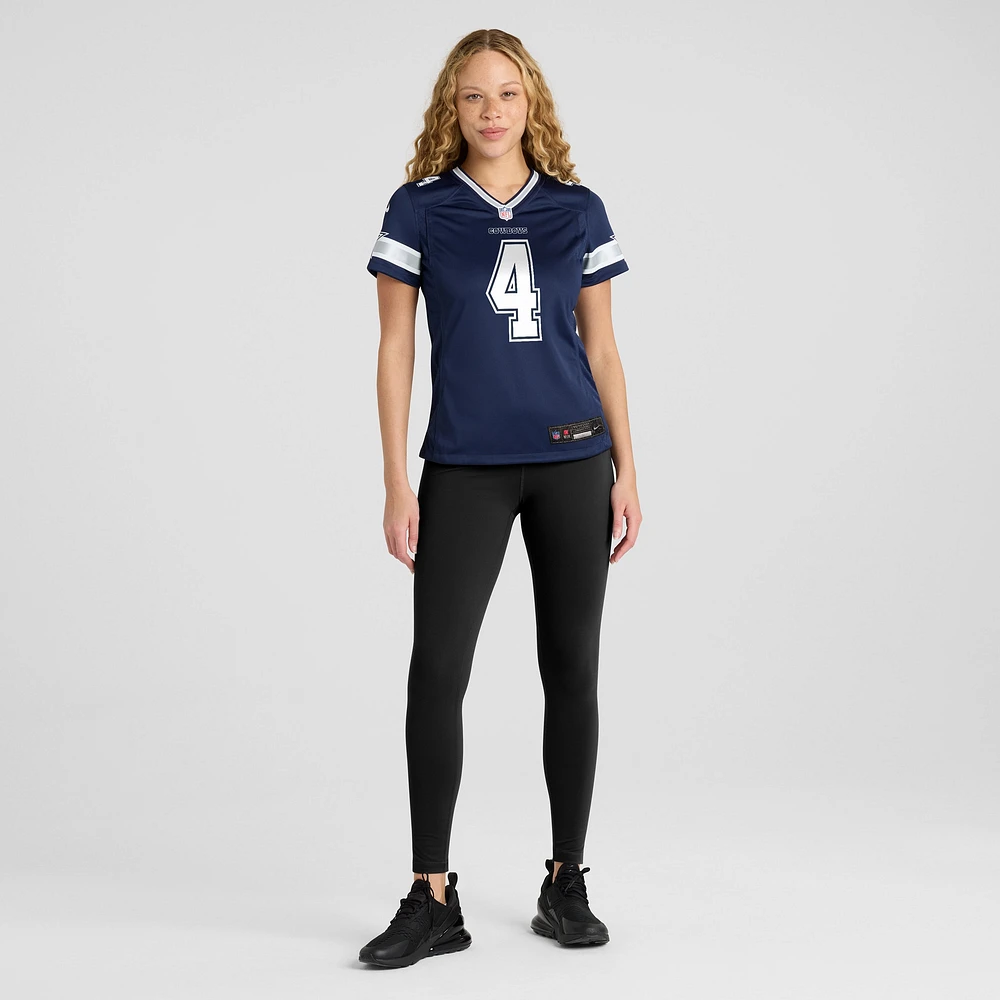 Maillot Nike Dak Prescott pour femme, bleu marine