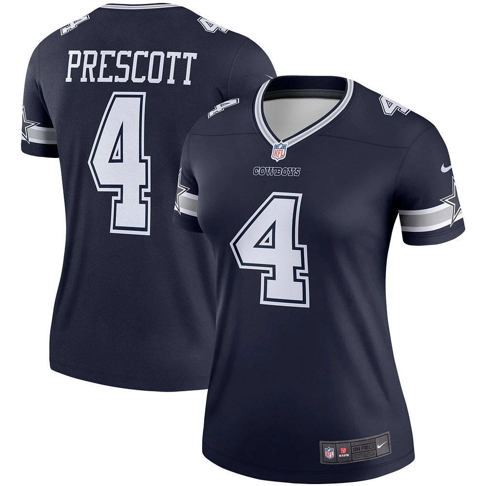 Women's Nike Dak Prescott  Navy Dallas Cowboys Legend Player Performance Top